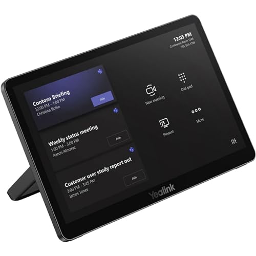 Yealink MTouch Plus – 11,6" Full-HD-Touchpanel mit Anti-Fingerprint & Anti-Glare, Multi-Touch-Unterstützung, AirPlay/Miracast/Google Cast, Bewegungssensor, Flexible Montage, PoE von Yealink