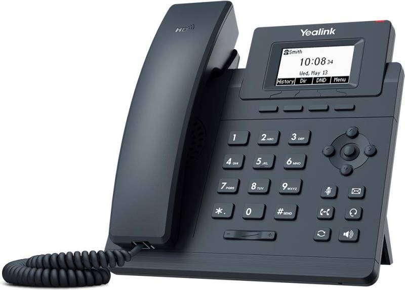 Yealink SIP-T30P - IP-Telefon - Schwarz - Kabelgebundenes Mobilteil - 1000 Eintragungen - Tasten - LCD (SIP-T30P) von Yealink