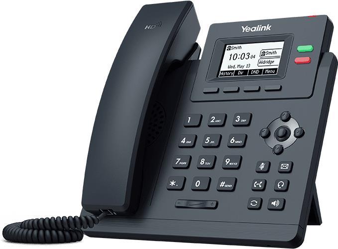 Yealink SIP-T31P - VoIP-Telefon - fünfwegig Anruffunktion - SIP, SIP v2, SRTP - 2 Leitungen - Classic Gray (SIP-T31P) von Yealink
