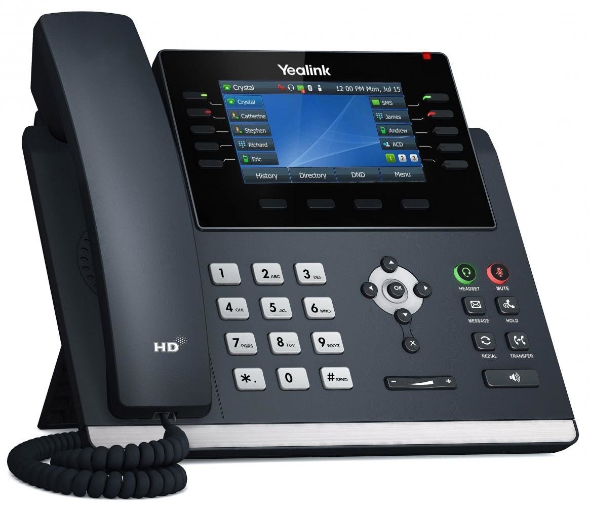 Yealink SIP-T46U IP-Telefon Grau LCD WLAN DECT-Telefon von Yealink