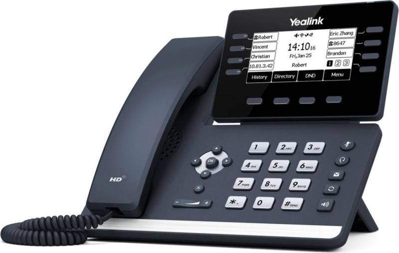 Yealink SIP-T53W - VoIP-Telefon mit Bluetooth-Schnittstelle mit Rufnummernanz... von Yealink