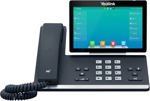 Yealink SIP-T57W Schnurgebundenes Telefon, VoIP Bluetooth, Freisprechen, für Hörgeräte kompatibel von Yealink