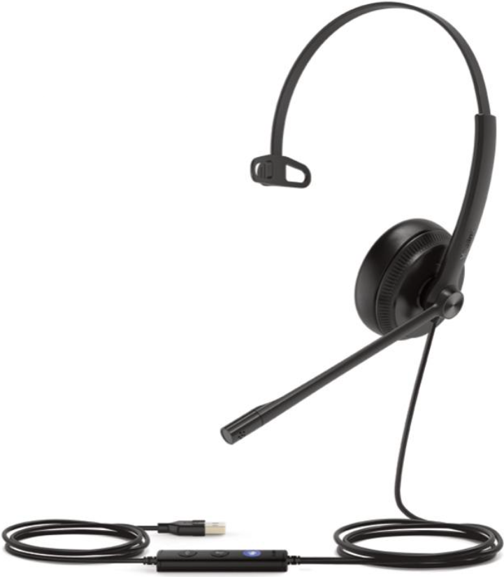 Yealink UH34 MONO TEAMS Kopfhörer & Headset Kopfband USB Typ-A Schwarz (1308014) von Yealink