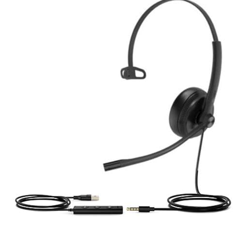 Yealink UH34 SE Mono UC USB-A Monaural Headset mit Noise Cancelling Mikrofon von Yealink