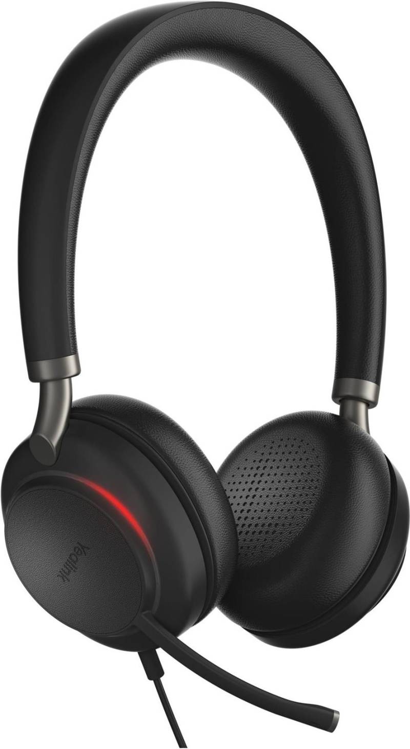 Yealink UH35 Dual - Headset - On-Ear - kabelgebunden - USB-A, USB-C - Schwarz - Zertifiziert für Microsoft Teams, UC-zertifiziert (1308164) von Yealink
