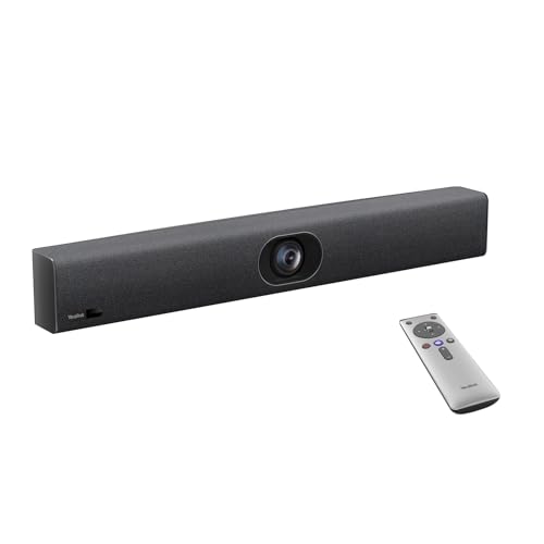 Yealink UVC40 E2 4K USB Video Conference Camera Teams Zoom Kompatibilität 120° Webcam Auto Framing Speaker Tracking mit 8 Mikrofonen All-in-one Audio- und Videokonferenzsystem für Konferenzräume von Yealink