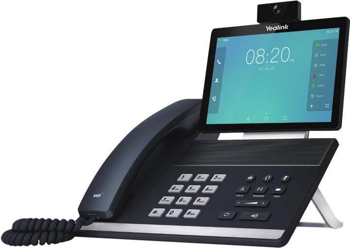 Yealink VP59 - Teams Edition - IP-Videotelefon - mit Digitalkamera, Bluetooth-Schnittstelle mit Rufnummernanzeige - IEEE 802.11a/b/g/n/ac (Wi-Fi) / Bluetooth 4.2 - fünfwegig Anruffunktion - SIP, SIP v2, SRTP - Classic Gray von Yealink