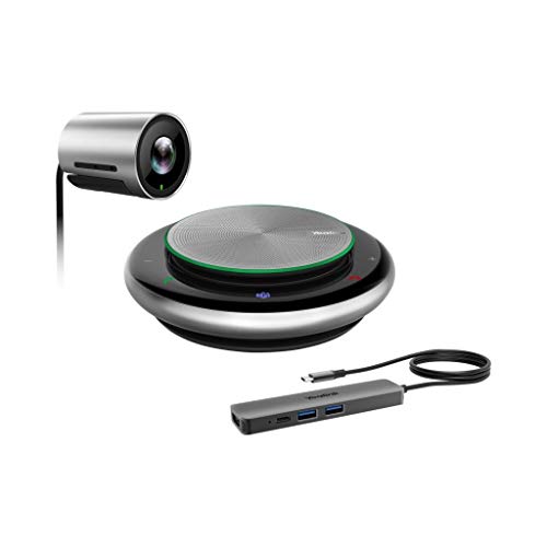 Yealink Videokonferenzlösung Room System Meeting Kit – Set 4K Kamera UVC30 + USB/Bluetooth-Freisprecheinrichtung CP900 + BYOD-Box von Yealink