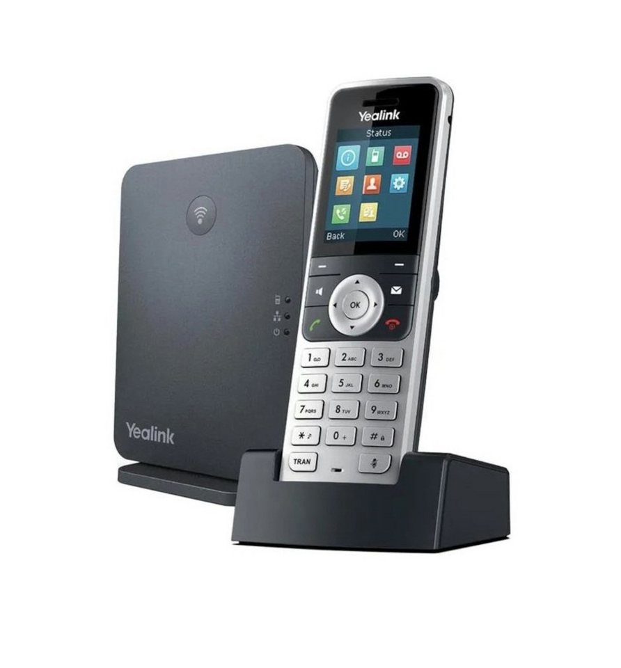Yealink W53P DECT Vo-IP Telefon Basis + IP Telefon Display Farbig DECT-Telefon von Yealink