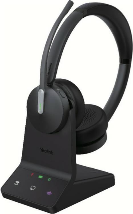 Yealink WH64 Dual Teams Kopfhörer Kabellos Kopfband Büro/Callcenter Mikro-USB Bluetooth Schwarz (1208674) von Yealink