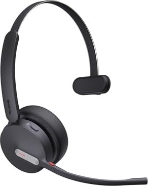 Yealink WH64 Hybrid Mono UC Kopfhörer Kabellos Kopfband Büro/Callcenter Mikro-USB Bluetooth Schwarz (1208688) (geöffnet) von Yealink