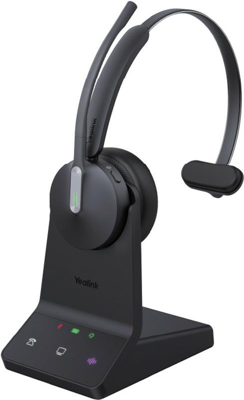 Yealink WH64 Mono Teams Kopfhörer Kabellos Kopfband Büro/Callcenter Mikro-USB Bluetooth Schwarz (1208671) von Yealink