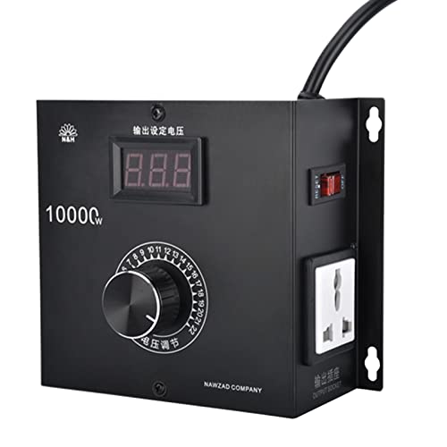 AC 220V 10000W Spannungsregler,SCR Elektronischer Spannungsregler,Hochleistungs SCR Motor Lüfter Drehzahlregler, Tragbare Geschwindigkeit Temperatur Lichtspannung Einstellbarer Regler Dimmer von Yearninglife
