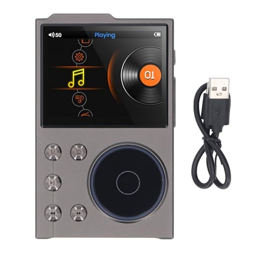 Digitaler Musikplayer, Bluetooth 5.3 Hochauflösende Eingabe Verlustlos DSD FLAC HD HiFi Tragbarer Mp3 -Player Mit 2,4 Zoll HD -Anzeigebildschirm, Musikgeräte | HiFi Mp3 Player von Yechiry