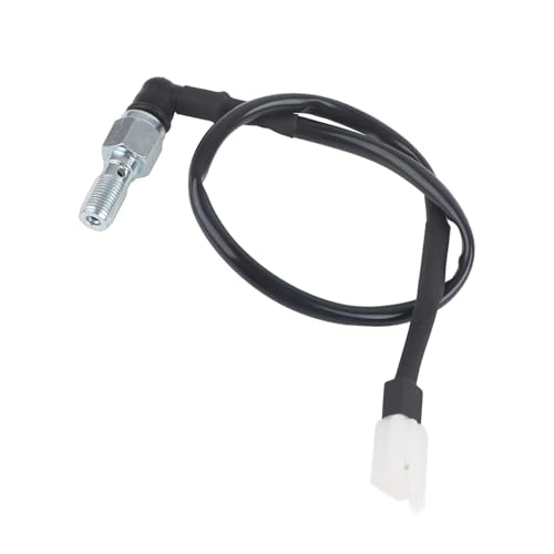 Hydraulikbremsdruckschalter, Universeller Aluminium -Motorrad -Bremslichtschalter mit 2 Pin -Stecker und Installation von Unterlegscheiben für die Meisten Motorräder (Dünnes Hydraulikbremsdruckschalter, Universeller Aluminium -Motorrad -Bremslichtschalter mit 2 Pin -Stecker und Installation von Unterlegscheiben für die Meisten Motorräder (Dünnes von Yechiry