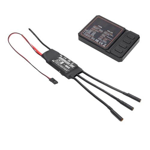 RC Flugzeug Bürstenloser ESC, 50A Mehrfacher Elektromotor mit Bürstenloser Motor, Ideal für Modellflugzeuge, 5 V 4A RC -Drohnenhubschrauberteil mit Programmierkarte RC Flugzeug Bürstenloser ESC, 50A Mehrfacher Elektromotor mit Bürstenloser Motor, Ideal für Modellflugzeuge, 5 V 4A RC -Drohnenhubschrauberteil mit Programmierkarte von Yechiry