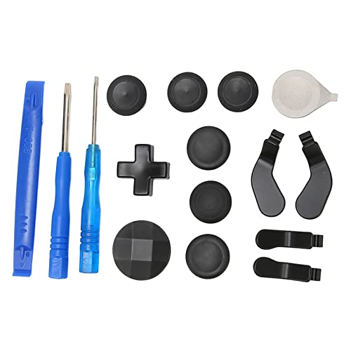 Reparaturwerkzeug-Set für Elite Series 2, Ersatztasten-Set aus Edelstahl mit Strukturiertem Griffdesign, Controller-Zubehörteile, Schwarze Beschichtung, Personalisiertes Reparaturwerkzeug-Set für Elite Series 2, Ersatztasten-Set aus Edelstahl mit Strukturiertem Griffdesign, Controller-Zubehörteile, Schwarze Beschichtung, Personalisiertes von Yechiry