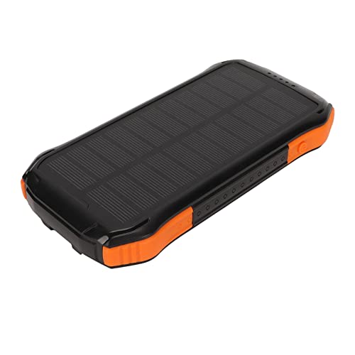 Solar-Powerbank, PD18W und 10W Zwei-Wege-Schnelllade-Outdoor-Akku 16000 mAh IP66 Wasserdichtes Tragbares Kabelloses Solarladegerät Externer Akku für Camping, Klettern und Angeln von Yechiry