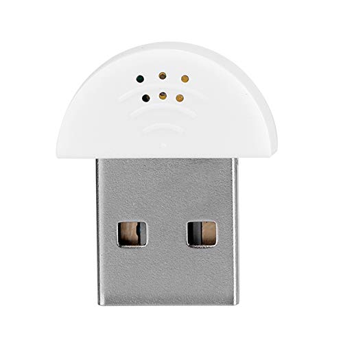 Yechiry USB 2.0 klein Studio-Sprachmikrofon, Tragbar von Audio Mic, 360° Omnidirektional High-Fidelity-Sound Mikrofon mit Geräuschunterdrückung für PC Mac Skype, Plug-and-Play (White) von Yechiry
