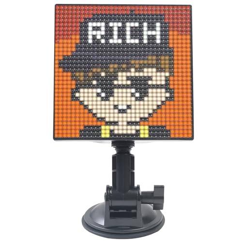 YedZen Pixel Art LED-Display, digitaler Bilderrahmen, 32 x 32 RGB programmierbares Bluetooth-LED-Panel, 131 x 128 mm, intelligent, tragbar, Bluetooth-Verbindung und App-Steuerung, LED-Pixelschild für YedZen Pixel Art LED-Display, digitaler Bilderrahmen, 32 x 32 RGB programmierbares Bluetooth-LED-Panel, 131 x 128 mm, intelligent, tragbar, Bluetooth-Verbindung und App-Steuerung, LED-Pixelschild für von YedZen