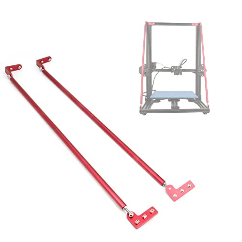 Yeebyee Unterstützende Zugstange Kit Aluminiumlegierung Upgrade Red Tie Rod Set für CR-10 300/CR-10S 300 3D Drucker (550mm/21.6") von Yeebyee