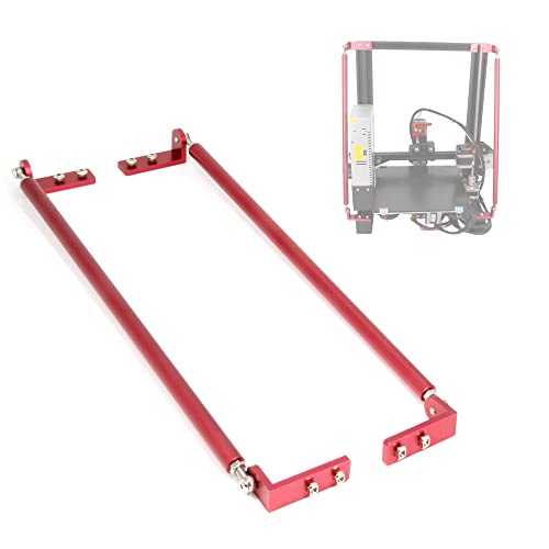 Yeebyee Unterstützende Zugstange Kit Aluminiumlegierung Upgrade Red Tie Rod Set für Ender 3/Ender 3 V2/Ender 3 pro 3D Drucker (365mm/14.4") von Yeebyee