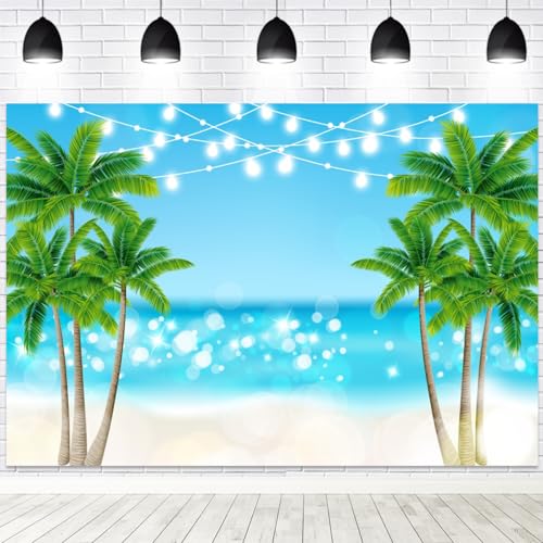 Yeele Tropischer Sommer-Fotografie-Hintergrund, Glitzer, Blau, Ozean, Strand, grüne Palmen, Vinyl-Hintergrund, Meer, Urlaub, Hochzeit, Geburtstag, Party, Dekoration, Banner, Portrait Yeele Tropischer Sommer-Fotografie-Hintergrund, Glitzer, Blau, Ozean, Strand, grüne Palmen, Vinyl-Hintergrund, Meer, Urlaub, Hochzeit, Geburtstag, Party, Dekoration, Banner, Portrait von Yeele