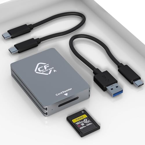 CFexpress Typ A Kartenleser USB 3.1 Gen2 10Gbps SuperSpeed Sony Cfexpress Typ A Leser Tragbares Aluminium Sony Cfexpress Typ A Kartenleser USB C für Cfexpress Typ A Karte von Yeemie Pro