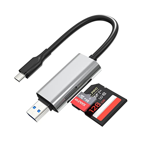 USB 3.0 SD Kartenleser, TF/SD Kartenlesegerät USB C Speicher Kartenleser Typ C SD Karten Adapter für SD TF SDXC SDHC MMC RS-MMC Micro SD Micro SDXC Micro SDHC Karten und UHS-I Karten von Yeemie