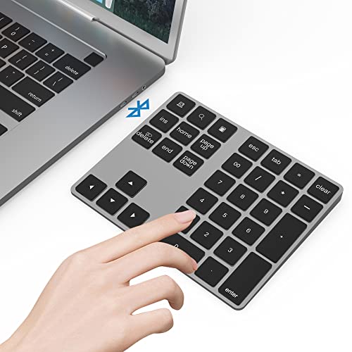 Yeemie Bluetooth Ziffernblock, Bluetooth Nummerntastatur 34-Tasten, Wireless NumPad kabellose Nummer Tastatur für Computer, PC, Laptop Yeemie Bluetooth Ziffernblock, Bluetooth Nummerntastatur 34-Tasten, Wireless NumPad kabellose Nummer Tastatur für Computer, PC, Laptop von Yeemie