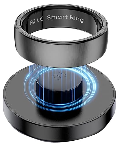 Yeforu Smart Ring Gesundheitstracker Herzfrequenzüberwachung Blutsauerstoff Schlaf-Tracking Übung Schrittzähler Wireless Charging Case enthalten Wasserdichte Smart Rings für Damen Herren Yeforu Smart Ring Gesundheitstracker Herzfrequenzüberwachung Blutsauerstoff Schlaf-Tracking Übung Schrittzähler Wireless Charging Case enthalten Wasserdichte Smart Rings für Damen Herren von Yeforu