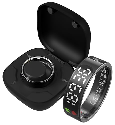 Yeforu Smart Ring Health Tracker Bildschirm Display Fitness Ring Schlaf Herzfrequenz Tracking Übung mit Kalorien Schrittzähler Smart Rings für Android iOS Handys Yeforu Smart Ring Health Tracker Bildschirm Display Fitness Ring Schlaf Herzfrequenz Tracking Übung mit Kalorien Schrittzähler Smart Rings für Android iOS Handys von Yeforu