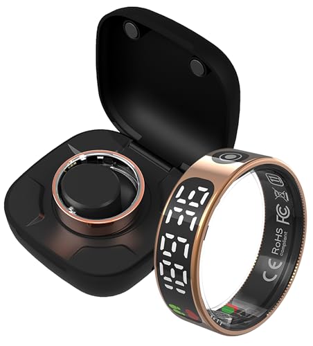 Yeforu Smart Ring Health Tracker Bildschirm Display Fitness Ring Schlaf Herzfrequenz Tracking Übung mit Kalorien Schrittzähler Smart Rings für Android iOS Handys Yeforu Smart Ring Health Tracker Bildschirm Display Fitness Ring Schlaf Herzfrequenz Tracking Übung mit Kalorien Schrittzähler Smart Rings für Android iOS Handys von Yeforu