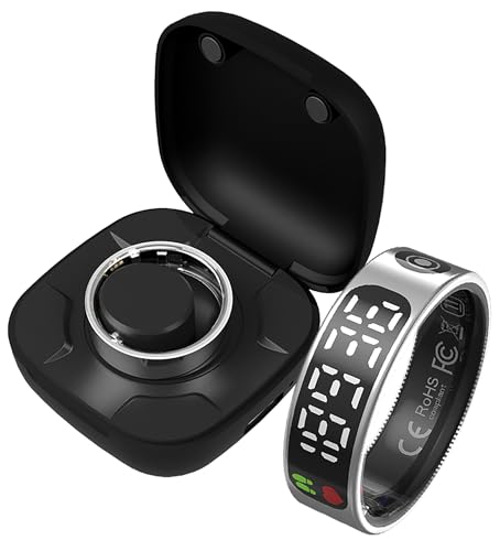 Yeforu Smart Ring Health Tracker Bildschirm Display Fitness Ring Schlaf Herzfrequenz Tracking Übung mit Kalorien Schrittzähler Smart Rings für Android iOS Handys Yeforu Smart Ring Health Tracker Bildschirm Display Fitness Ring Schlaf Herzfrequenz Tracking Übung mit Kalorien Schrittzähler Smart Rings für Android iOS Handys von Yeforu
