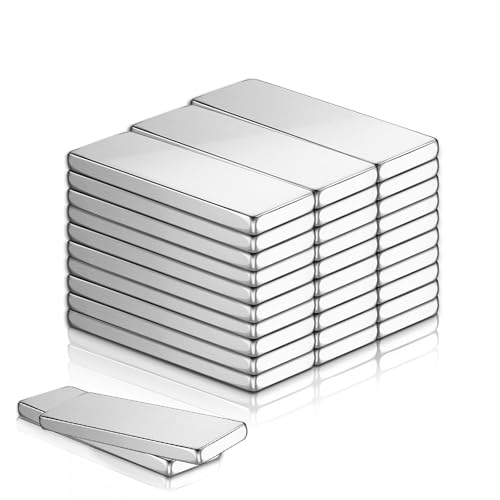 Yegookay 30 Stück 20x10x2mm Neodym Kleine Magnete Stark Magnetische für DIY Kühlschrank Whiteboard Pinnwand Magnettafeln Lehrerbedarf Stressabbau Kreatives Gestalten Effiziente Magnet(20x10x2 30p) von Yegookay