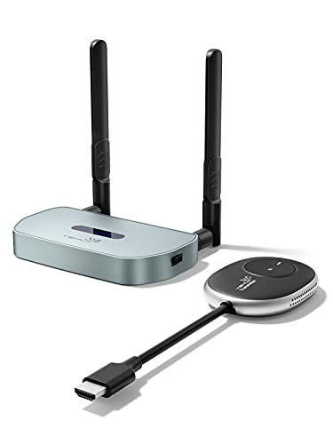 HDMI Wireless Transmitter and Receiver, YEHUA 4K Wireless HDMI Extender,164FT/50m HDMI Funkübertragung Unterstützt das Streaming von Video, Audio von Netflix/Switch/PS4/Laptop zu HDTV/Beamer/Monitor von Yehua