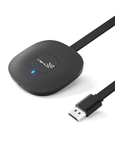 Wireless HDMI Streaming Dongle 4K, YEHUA Wireless HDMI WiFi Dongle Streaming unterstützt Miracast/AirPlay/DLNA für iPad/Android/iOS/Windows/Mac Laptop/Tablet/PC zu TV/Monitor/Beamer von Yehua