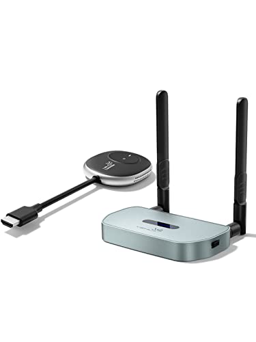 Wireless HDMI Transmitter and Receiver 4K, YEHUA HDMI Funkübertragung, HDMI Drahtlos Ubertragen und Empfänger Suitable für Nettflix/Meeting Streaming/Switch/PS4/Laptop zu HDTV/Projektor/Monitor von Yehua