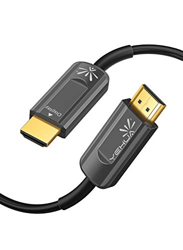 Yehua 4K HDMI Glasfaser Kabel 5M, Fiber Optic HDMI 2.0 Cable 4K@60Hz mit Ethernet/Audio Rückkanal, Glasfaser HDMI Kabel Kompatibel mit HDMI 2.0/1.4, Blu-ray/PS4/PS5/Xbox Series X/Switch, Schwarz von Yehua