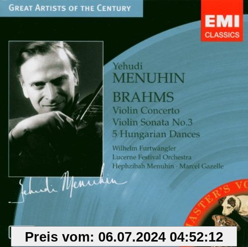 Violin Concerto/ Violin Sonata No. 3/ 5 Hungarian Dances von Yehudi Menuhin