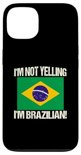 I'm Not Yelling I'm Brazilian International Flag Brasilien Hülle für iPhone 13 I'm Not Yelling I'm Brazilian International Flag Brasilien Hülle für iPhone 13 von Yelling National Flags Graphics