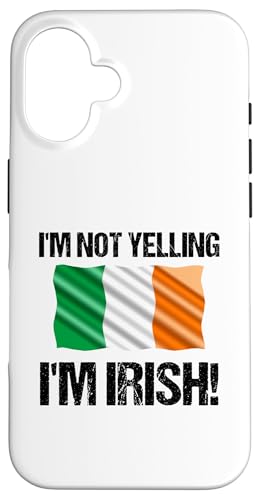 I'm Not Yelling I'm Irish Länderflagge Irland B Hülle für iPhone 16 I'm Not Yelling I'm Irish Länderflagge Irland B Hülle für iPhone 16 von Yelling National Flags Graphics