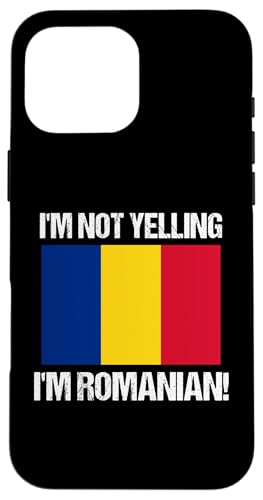 I'm Not Yelling I'm Rumänische Rumänien Länderflagge Hülle für iPhone 16 Pro Max I'm Not Yelling I'm Rumänische Rumänien Länderflagge Hülle für iPhone 16 Pro Max von Yelling National Flags Graphics