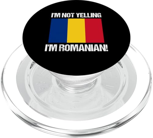 I'm Not Yelling I'm Rumänische Rumänien Länderflagge PopSockets PopGrip für MagSafe von Yelling National Flags Graphics