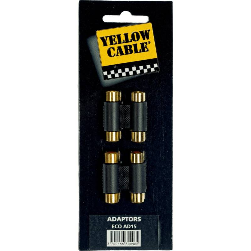 Yellow Cable AD15 2x Female RCA - 2x Female RCA Adapter (Pack of 2) von Yellow Cable