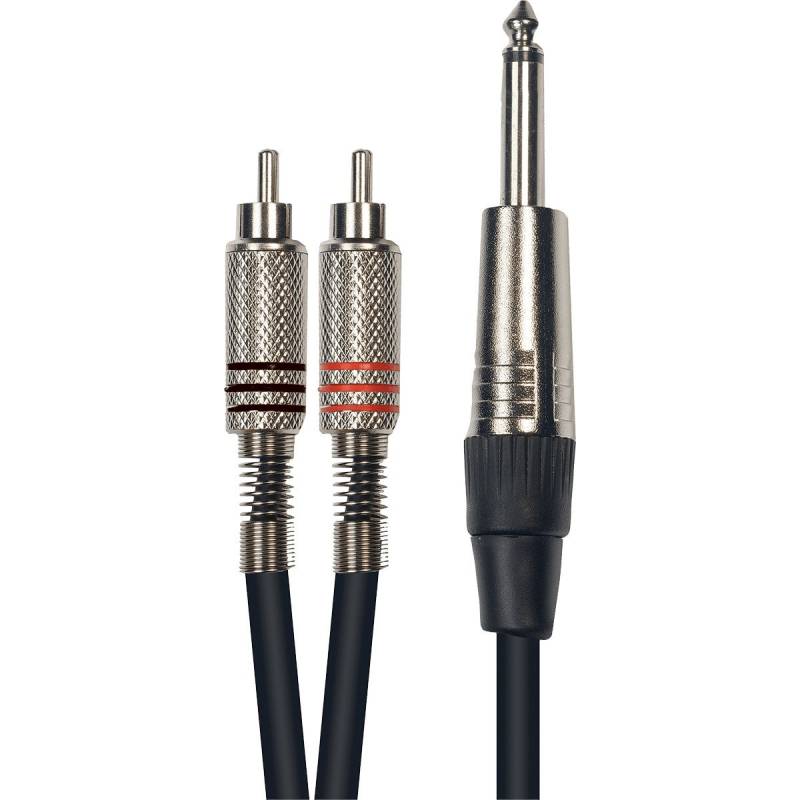 Yellow Cable K02-3 2x Male RCA to Male TS Jack Cable von Yellow Cable