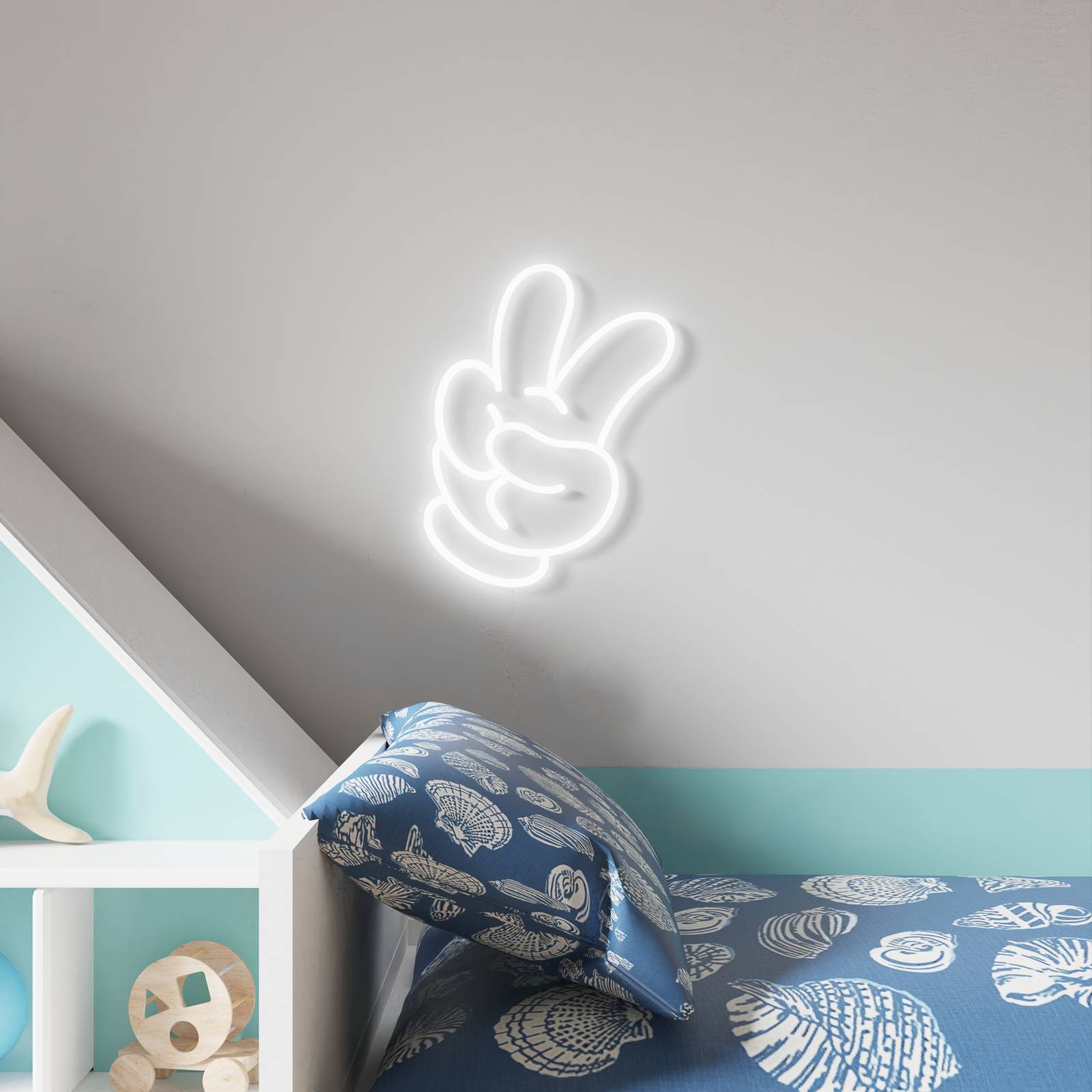 YellowPop Disney Glove Peace Wandleuchte YellowPop Disney Glove Peace Wandleuchte von YellowPop