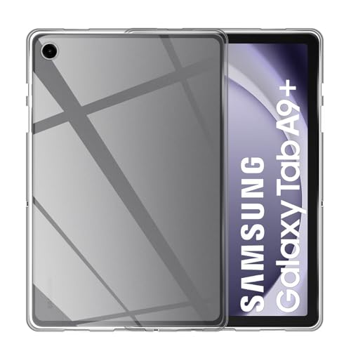 Yenwen Hülle Kompatibel mit Samsung Galaxy Tab A9 Plus, Transparent TPU Dünne Handyhülle, Kristallklare Schocksichere Schutzhülle, Durchsichtig Silikon Cover Schutzhülle Crystal Case von Yenwen