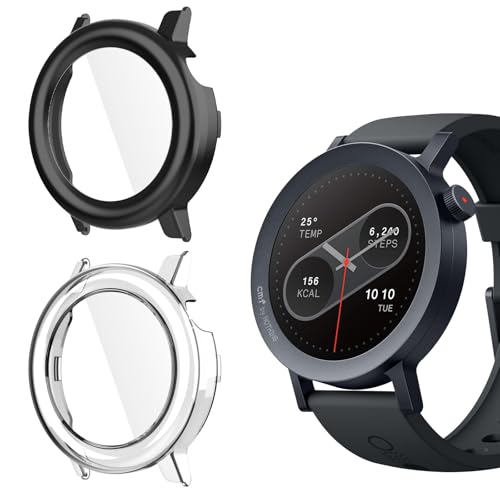 Yenwen Hülle für Nothing CMF Watch Pro 2 Case, 2 Stück Anti Kratz Anti Staub PC Schutzhülle mit Schutzfolie, Ultra Slim HD Clear Cover Yenwen Hülle für Nothing CMF Watch Pro 2 Case, 2 Stück Anti Kratz Anti Staub PC Schutzhülle mit Schutzfolie, Ultra Slim HD Clear Cover von Yenwen