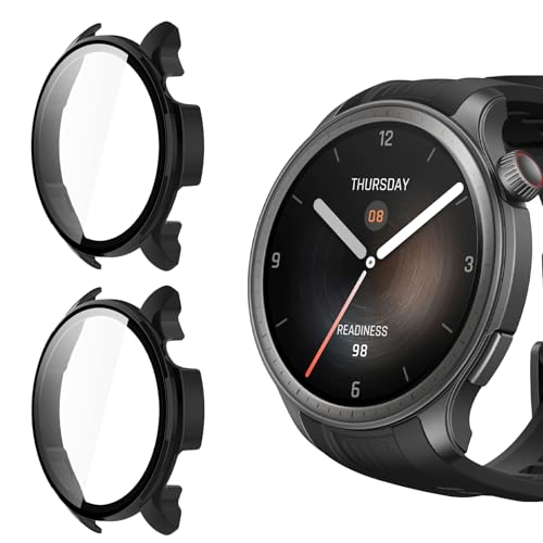Yenwen Hülle kompatibel mit Amazfit Balance Schutzhülle, 2 Stück Hard Case mit Displayschutz für Panzerglas, Anti Kratz PC Schutzhülle, Ultra Slim HD Clear Cover -Schwarz Yenwen Hülle kompatibel mit Amazfit Balance Schutzhülle, 2 Stück Hard Case mit Displayschutz für Panzerglas, Anti Kratz PC Schutzhülle, Ultra Slim HD Clear Cover -Schwarz von Yenwen